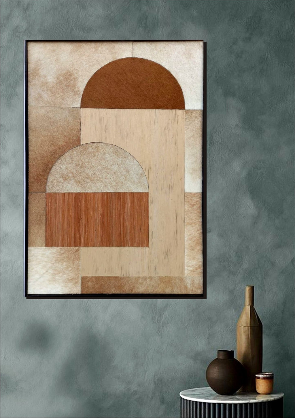 Leather Wall-Art Neutrals