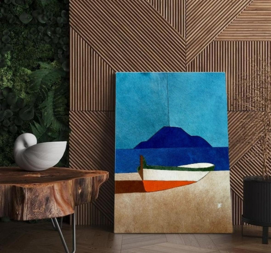 Leather Wall-Art Still Shores