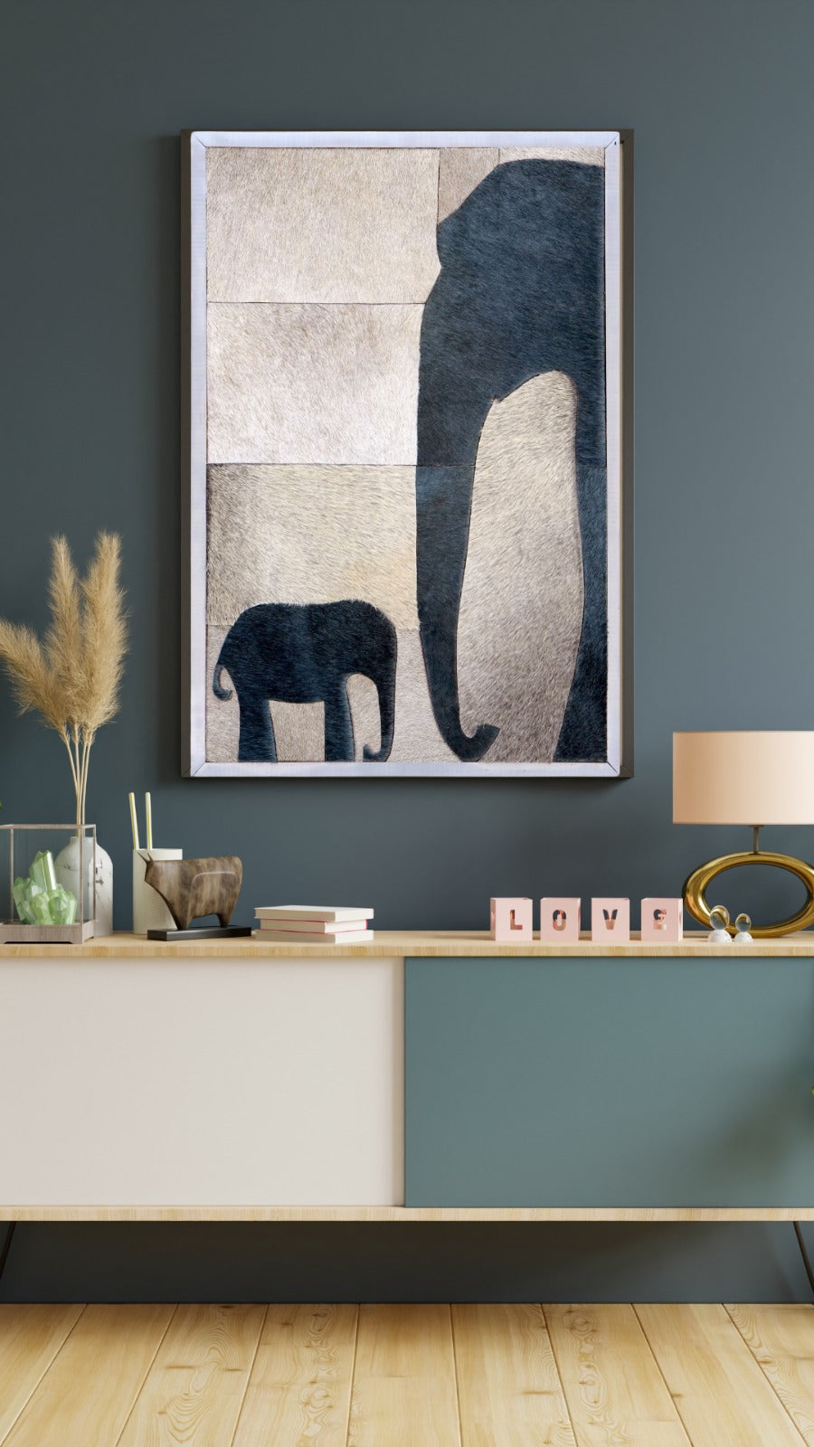 Leather Canvas - Elephant