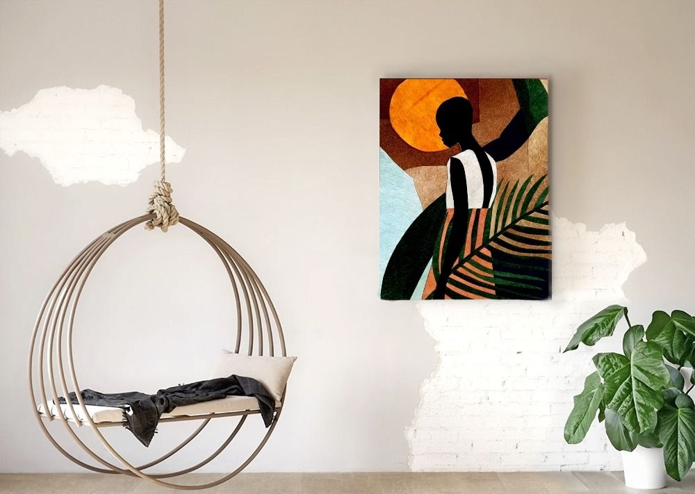 Leather Canvas - Lady in the Sun