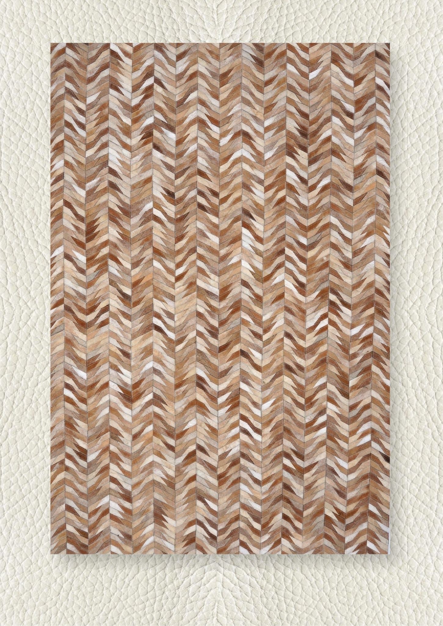 Leather Rug - ripple