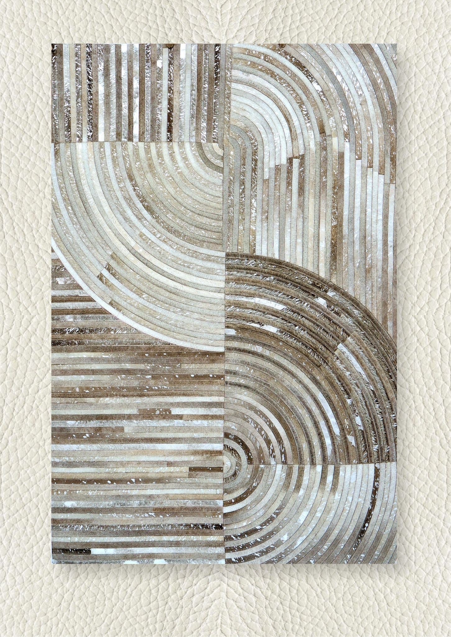 Leather Rug - sand